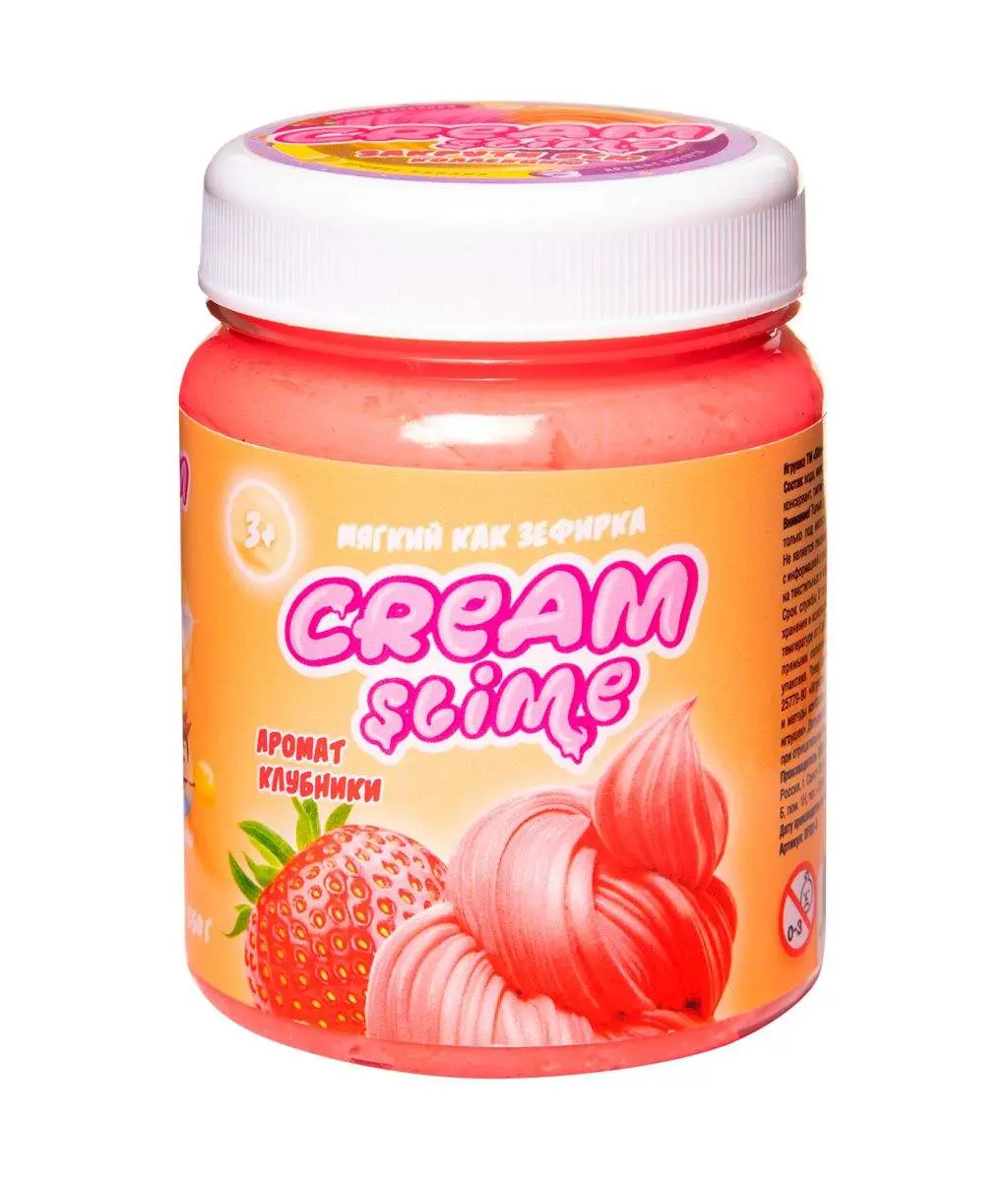 Cream-Slime с ароматом клубники