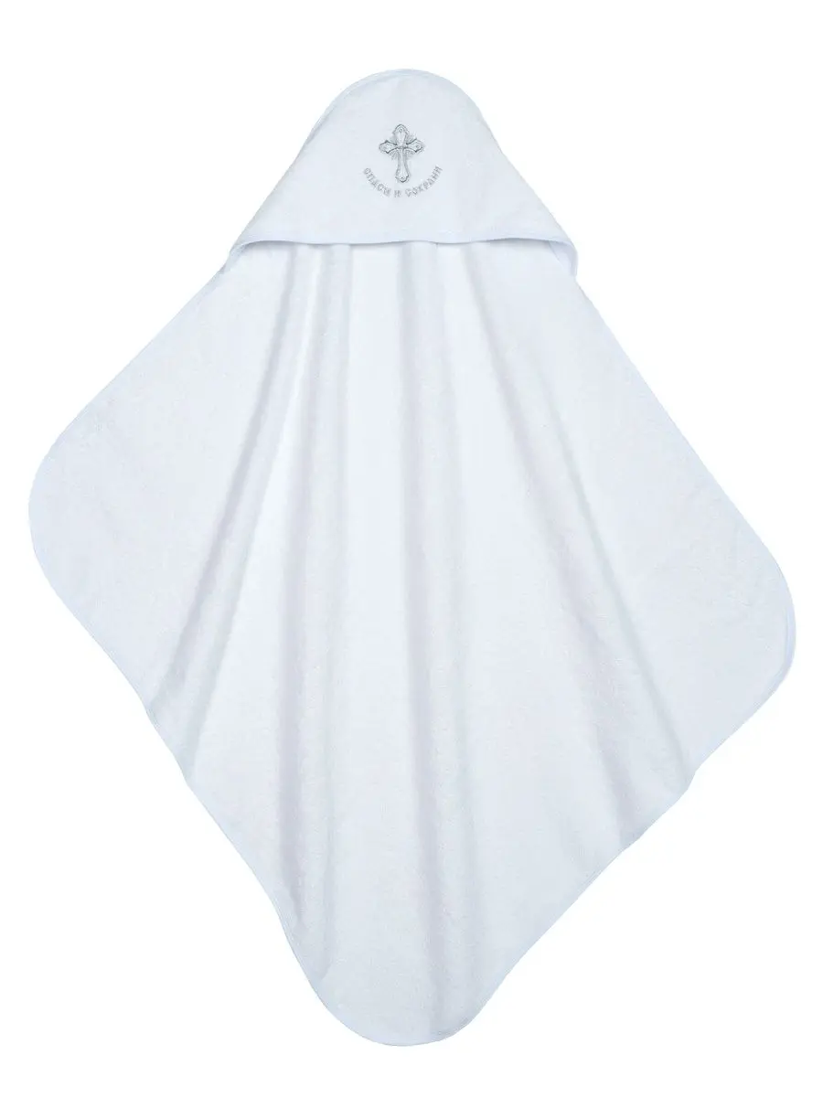 Полотенце-уголок для крещения 80x90 см